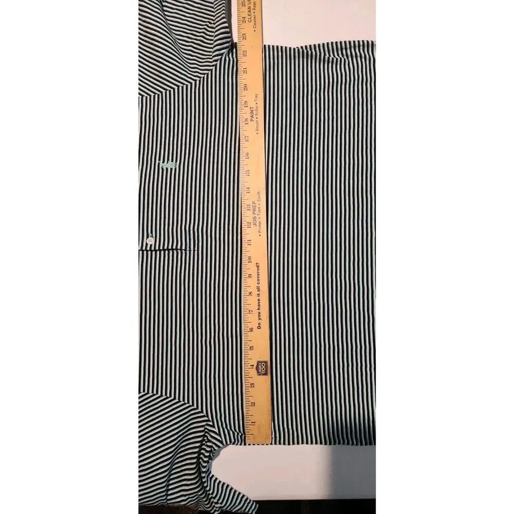 Polo Ralph Lauren Mens XL Pima Soft Touch Cotton Blue Striped Short Sleeve Golf